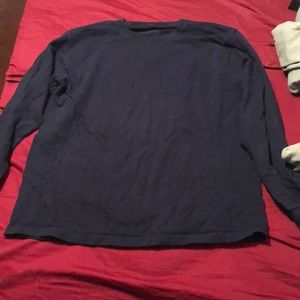 Long sleeve dark blue fleece